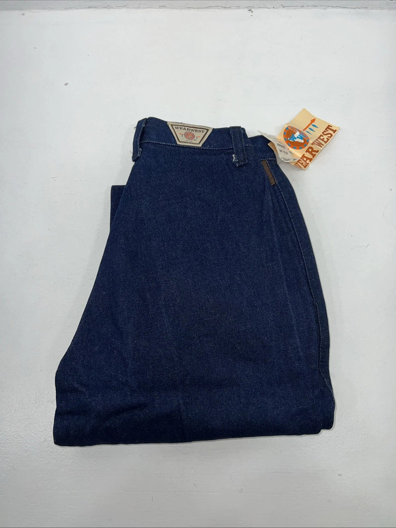 New Women’s Wearwest No Back Pockets Denim Jeans. 11/12x36 L-14