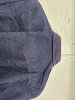 New Kids Tem Tex Blue Jean Long Sleeve Pearl Snap 14 AA-22
