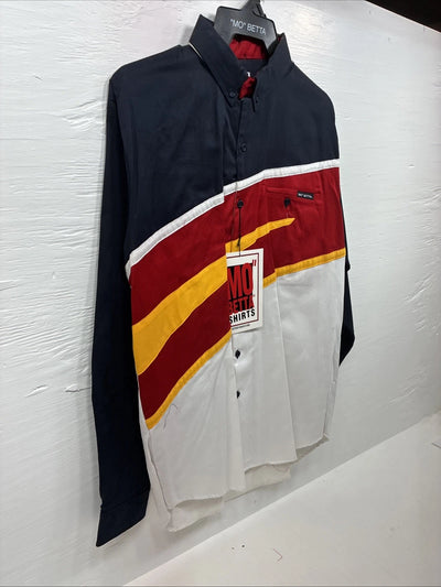 New Men’s “MO” Beta Shirts Multiple Color Long Sleeve Button Up Large F-106