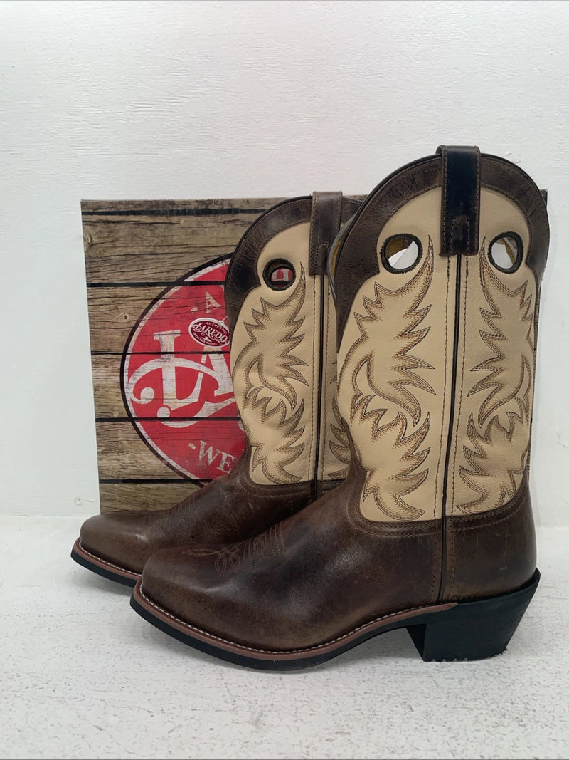 New Men’s Brown Laredo Cowboy Boots. 68321 9 E W. 4-90