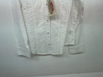 New Women’s White Cumberland Outfitters Long Sleeve Button Up Shirt M 3B-36