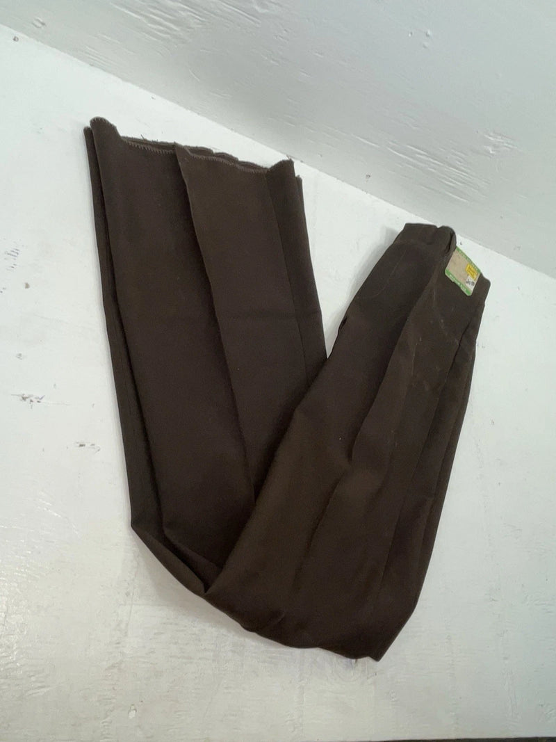 New Vintage Brown H Bar C Polyester Pants #MR477 SS-48