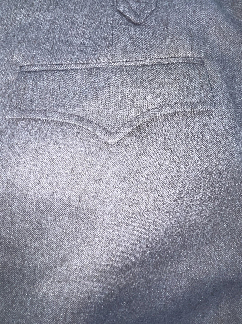 New Vintage Gray Circle S Polyester Pants #CP4768 OO-102