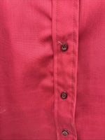New Kids Fenton Dark Red Long Sleeve Button Up Size 8 YY-118