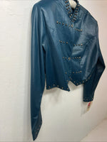 New Women’s Turquoise 1849 Authentic Ranchwear Show Jacket Large #2734 UU-18