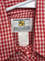 New Kids Dickson Jenkins Red Checker Long Sleeve Pearl Snap Size 16 CC-91