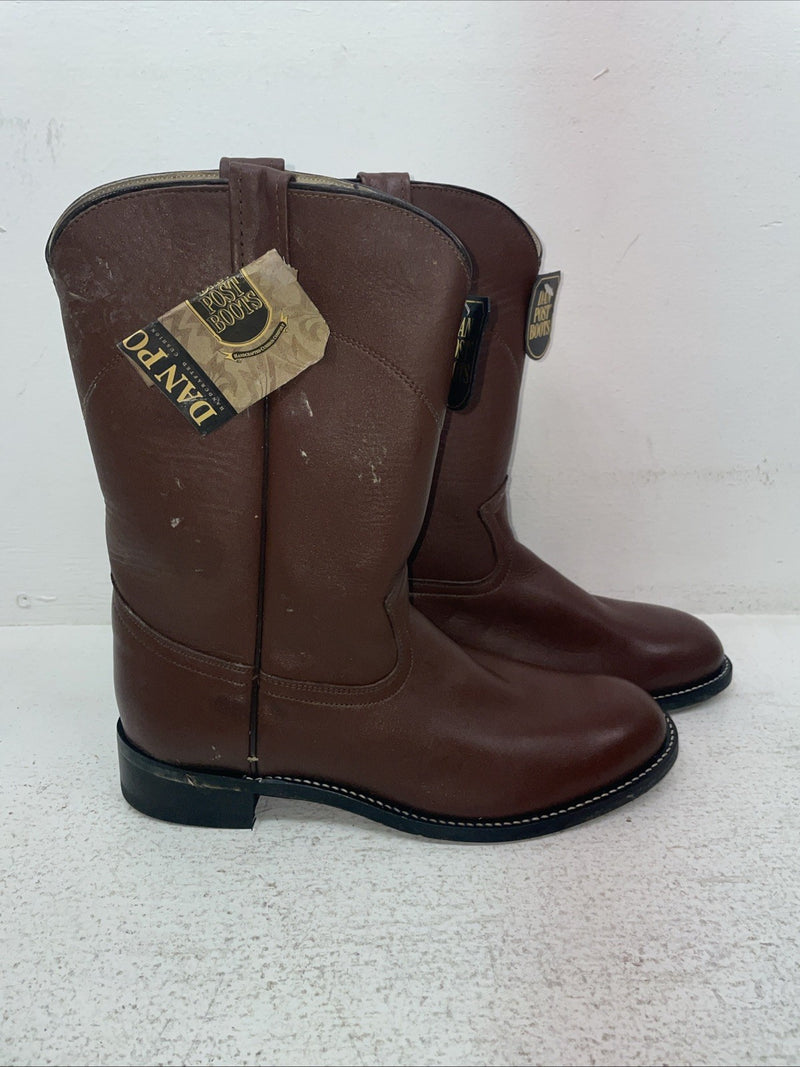 New Men’s Brown Dan Post Cowboy Boots. 26589 7.5 7 1/2 E W. 1-68