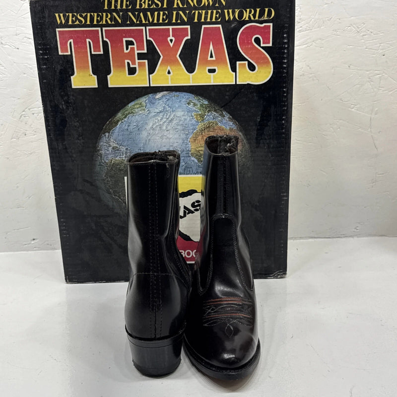 NEW Men Dark Chocolate Texas Brand Western Fasion Boot. Size 8EE. 2-5.