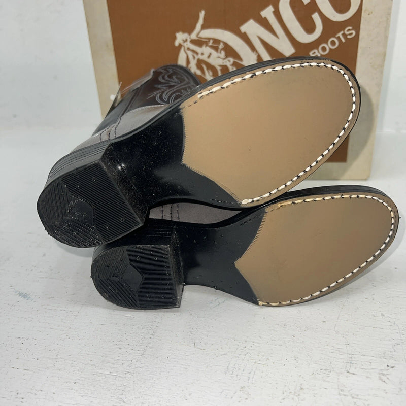 New Children’s Gray And Navy Bronco Cowboy Boots. 11.5 11 1/2 D. 24-100