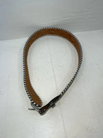 New Gray Genuine Leather Kentucky Weaved And Tooled 30” Belt #82004 JJ-127