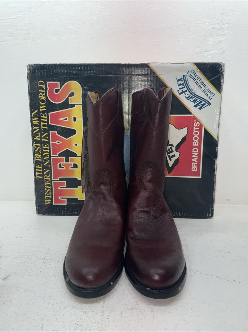 New Men’s Red Texas Brand Cowboy Boots. 8963 10 D. 6-80