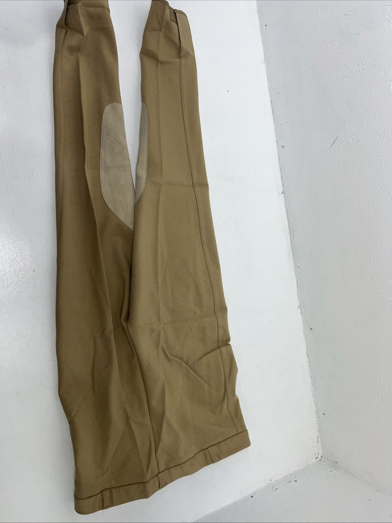 New Women’s Tan Comfort Riders Hunt Meister English Breeches. 36 L D-58