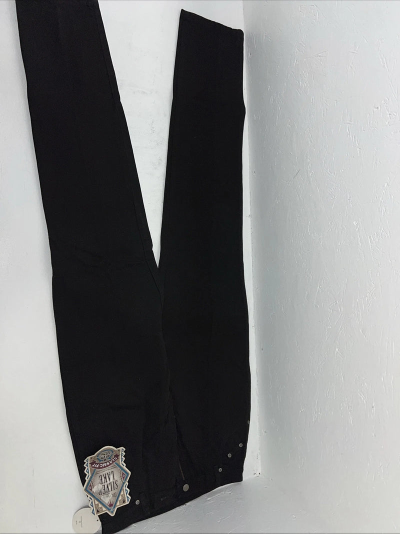New Women’s Black Wrangler Silverlake Classic Fit Denim Jeans. 11/12x36 L-15