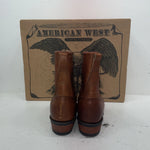 New Women’s Brown American West Cowboy Boots. 59003 9.5 9 1/2 M. 16-131