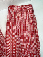 New But Age Red Checkered Panhandle Slim Polyester Pants #8042 VV-70