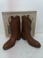 New Childrens Brown Texas Brand Cowboy Boots. 2944 5.5 5 1/2 D. 2-86