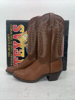 New Men’s Brown Texas Brand Cowboy Boots. 4501 9 M. 3-41