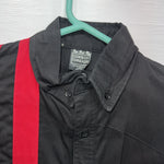 New Men’s Cowboy Threads  Black Red Long Sleeve Button Up Small B-54
