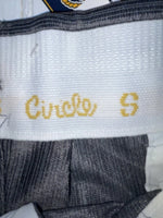 New Vintage Gray Circle S Polyester Pants #CP5091 OO-10