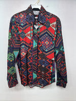 New Women’s Mine & Bills Designed Long Sleeve Button Up Size Small TT-47