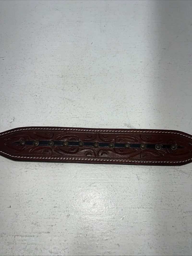 New Tough 1 Brown Leather Tooled Whither Strap #45-7768 F-500