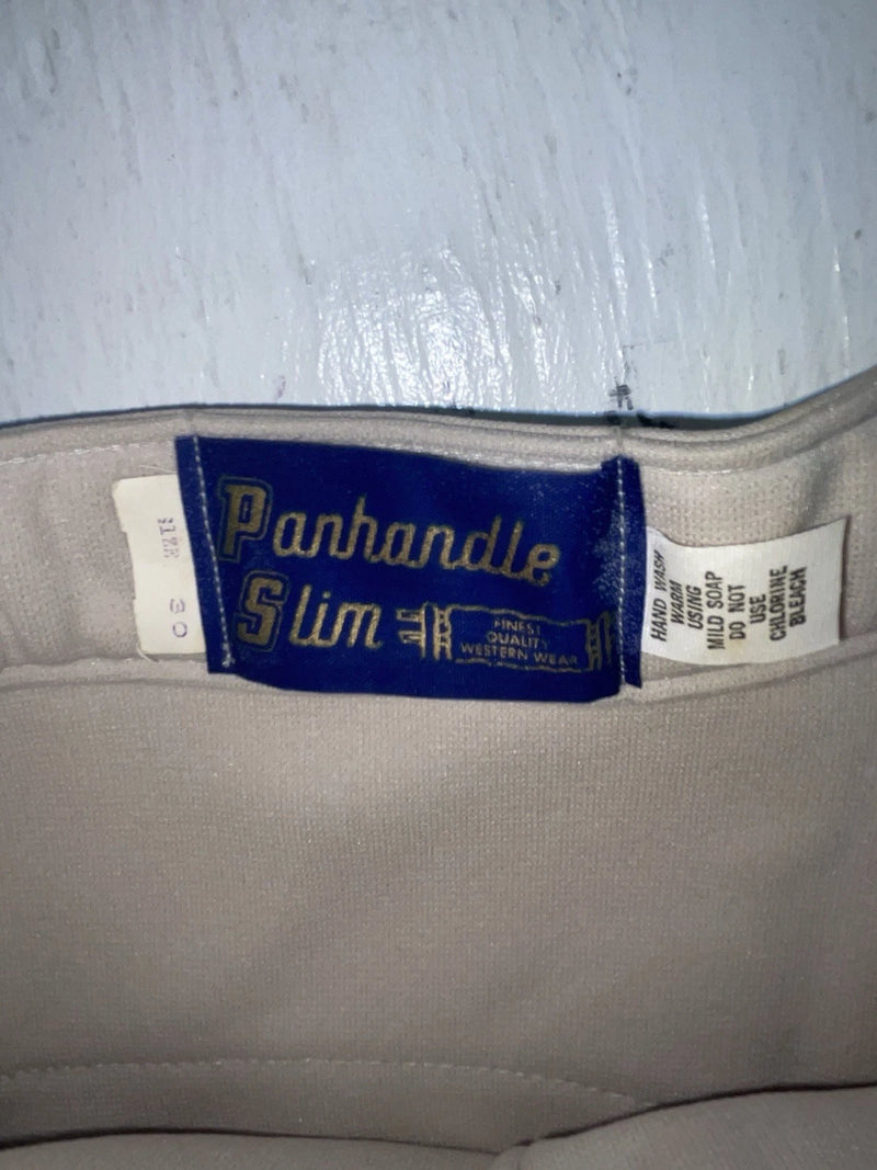 New Vintage Beige Panhandle Slim Polyester Pants #73M2216 3A-75