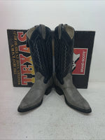 New Men’s Gray Texas Brand Cowboy Boots. 5502 7.5 7 1-2 D. 3-150
