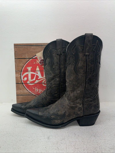 New Men’s Black Laredo Cowboy Boots. 6766 9.5 9 1/2 E W. 4-63