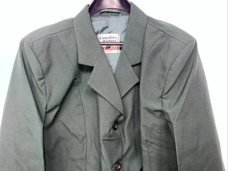 New Women’s Green Comfort Riders Hunt Meister Riding Coat 20 Long II-608