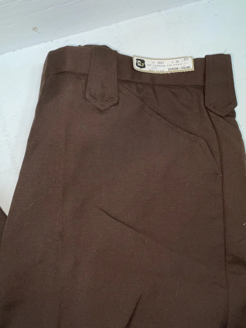 New Vintage Brown Dickson Jenkins Polyester Pants #2641 XX-71