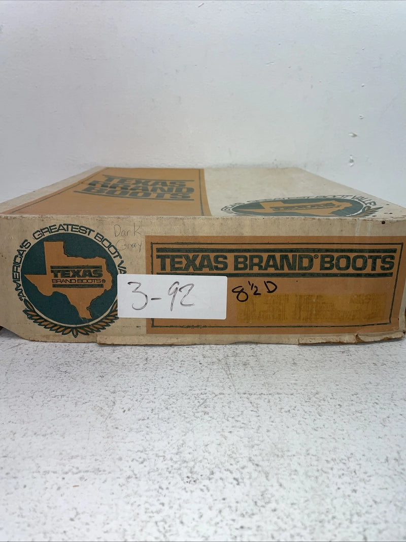 New Men’s Black Texas Brand Cowboy Boots. 6035 8.5 8 1/2 D. 3-92