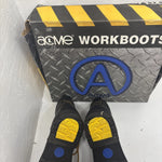 New Nlack Lace Up Work Boots Mans Size 8.5 Brand Work Boots  3-7