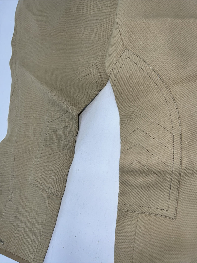 New Women’s Tan Equestrian Equi-stretch English Riding Breeches. 14 D-60