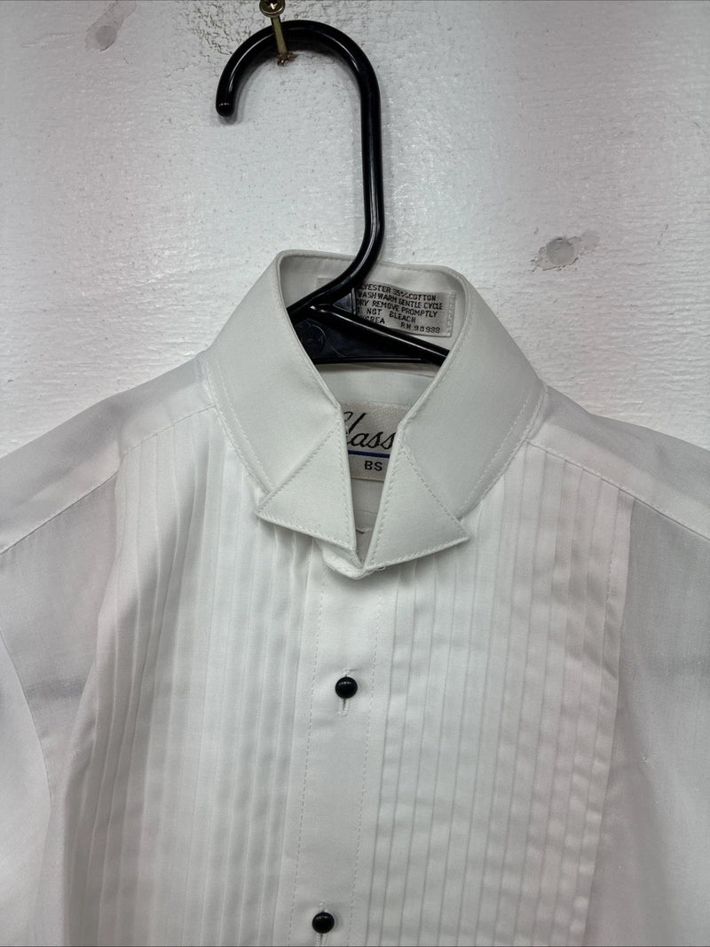 New Kids Classix White Long Sleeve English Shirt Size BS YY-11