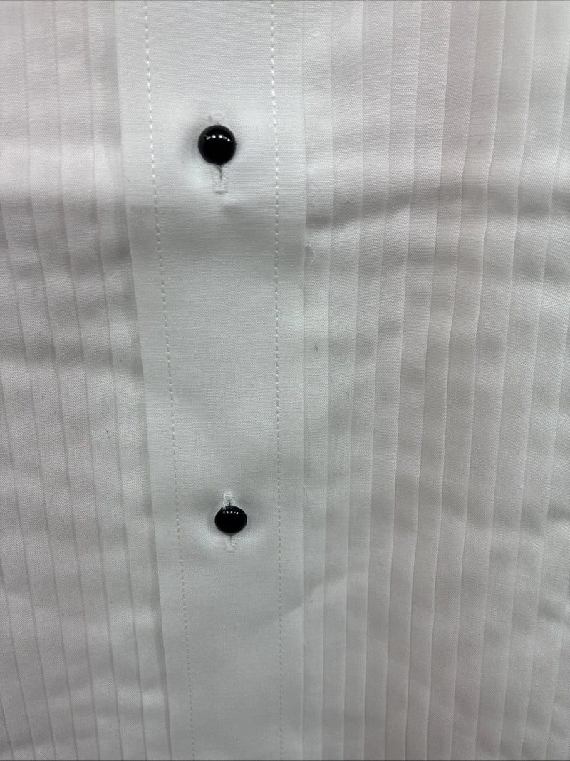 New Classix White Long Sleeve Button Up English Shirt 18-18.5 2XL X-90