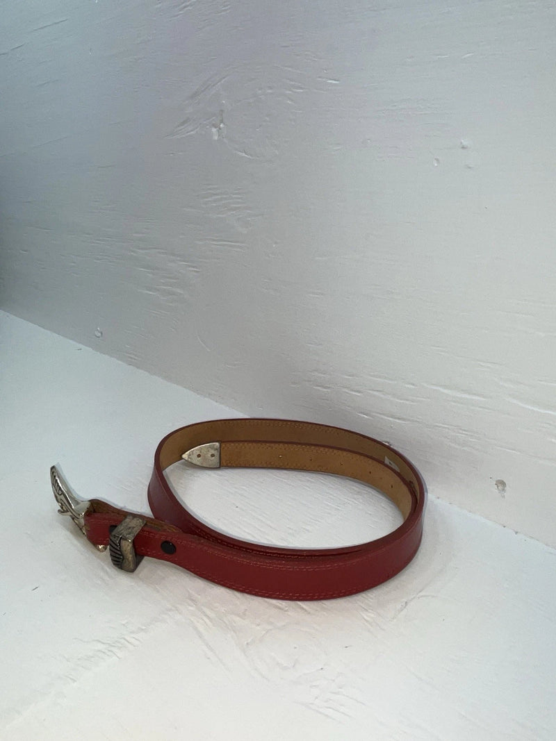 New Red Genuine Leather Nocona 32” Belt #G357 Z-123