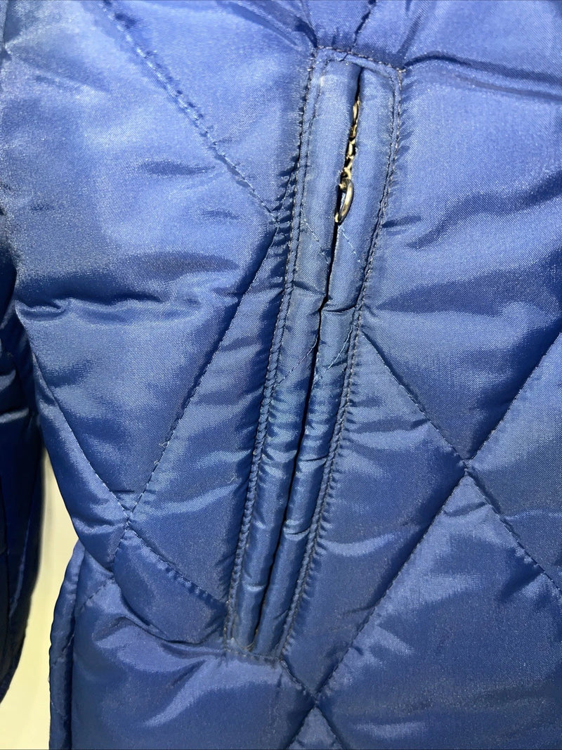 New Women’s Navy Western Fashion Puffer Jacket Size 10 QQ-19