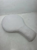 New White Wool Keyhole Seat Riser #30-1002 MM-601