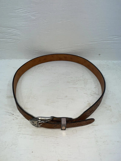 New Brown Genuine Leather Tooled 34” Belt #SR502 Z-115