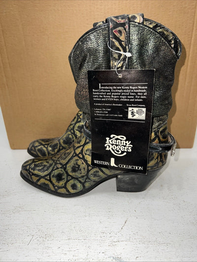New Women’s Multicolor Kenny Rodger’s Cowboy Boots. S 40520 6.5 6 1/2 M. 19-112
