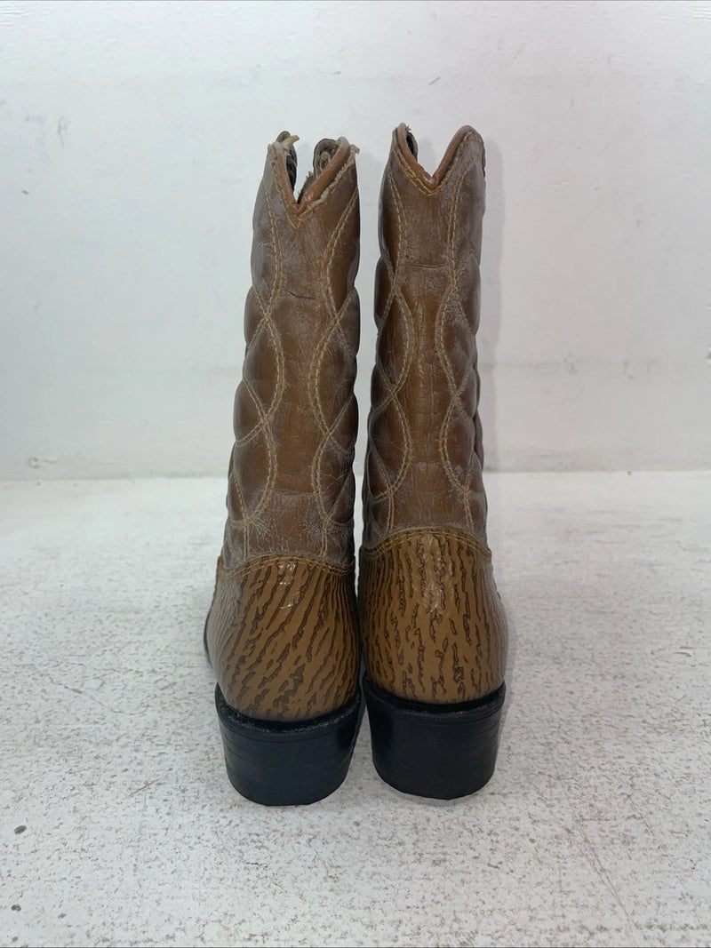 New Kids Brown Bronco Cowb Boots. 2844 1.5 1 1/2 D. 23-108