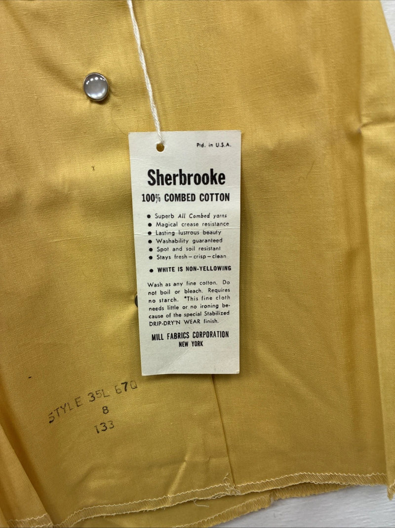 New Kids Karman Yellow Design Long Sleeve Pearl Snap Size 8 TT-136