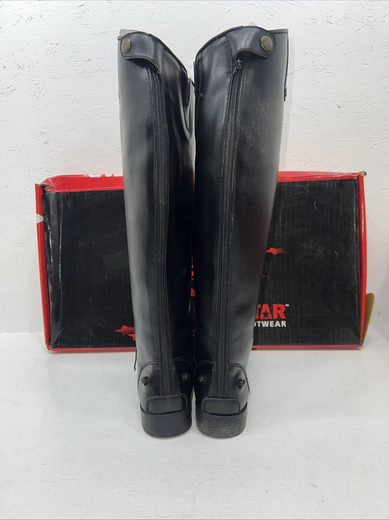 New Women’s Black EQUISTAR English Riding Boots. 467522 8.5 8 1/2 W. 12-6