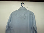 New Women’s Blue Panhandle Slim Long Sleeve Button Up Shirt M #3309 3B-96