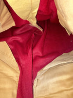 New Vintage Red Polyester Pants #2327 3A-78