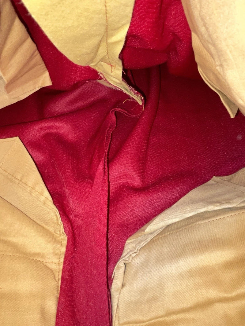 New Vintage Red Polyester Pants #2327 3A-78
