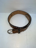 New Brown Genuine Leather Wright Tooled 28” Belt #10412 JJ-41