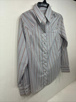 New Women’s Dickson Jenkins Multicolor Long Sleeve Pearl Snap Size 34 KK-100