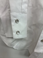 New Boys ELY Cattleman White Long Sleeve Pearl Snap Size 12 DD-110 