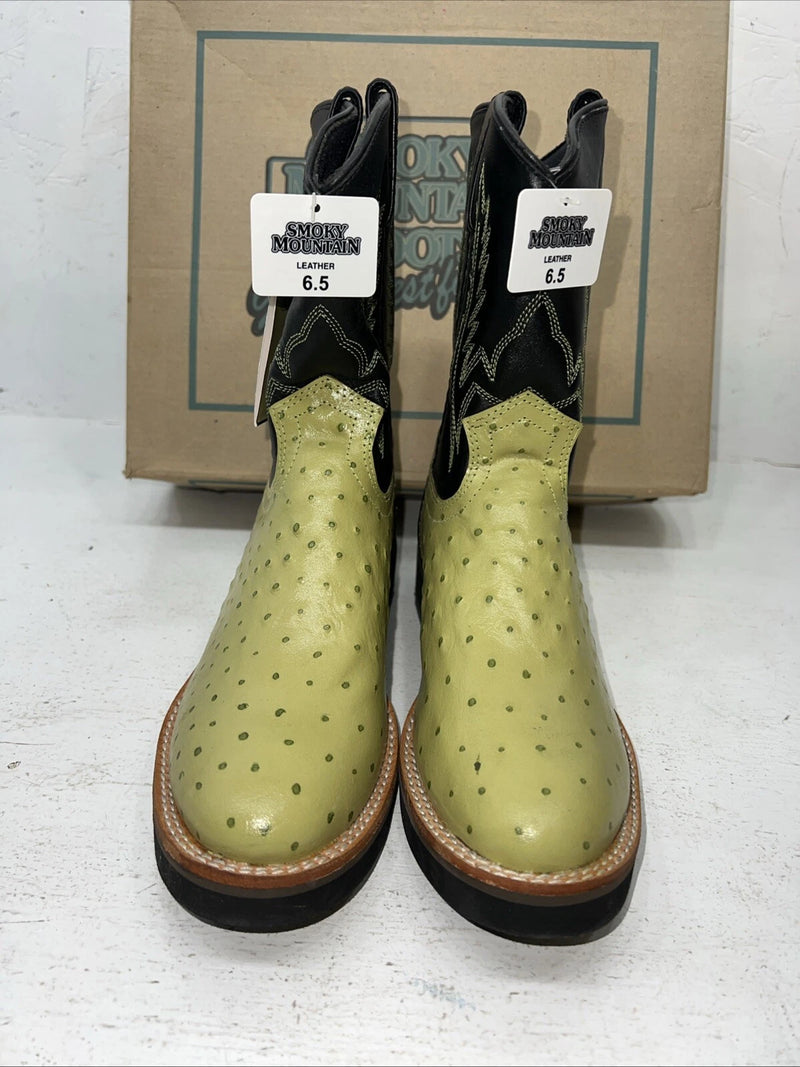 New Women’s Green Smoky Mountain Cowboy Boots. 3027Y 6.5 6 1/2. 19-72